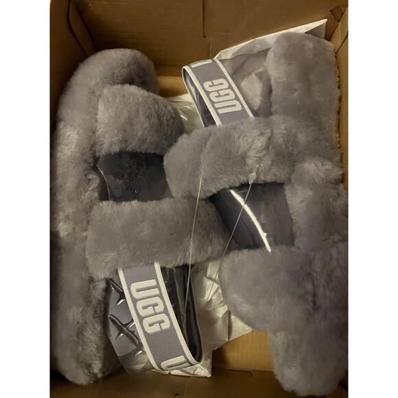 NEW UGG Oh Yeah Slide - Gray with Slingback Logo Women's Size 9 - Picture 8 of 9